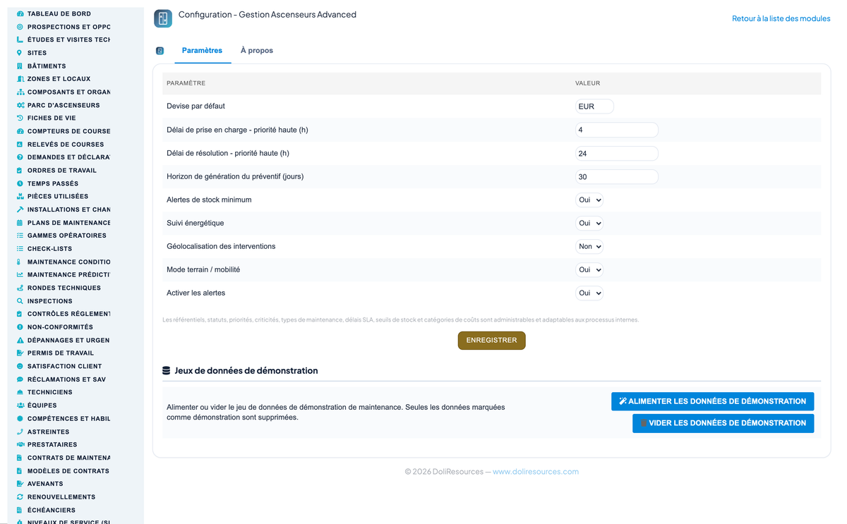 Elevator & Vertical-Transport Management for Dolibarr