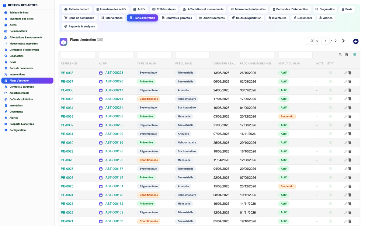 Asset Management - Dolibarr
