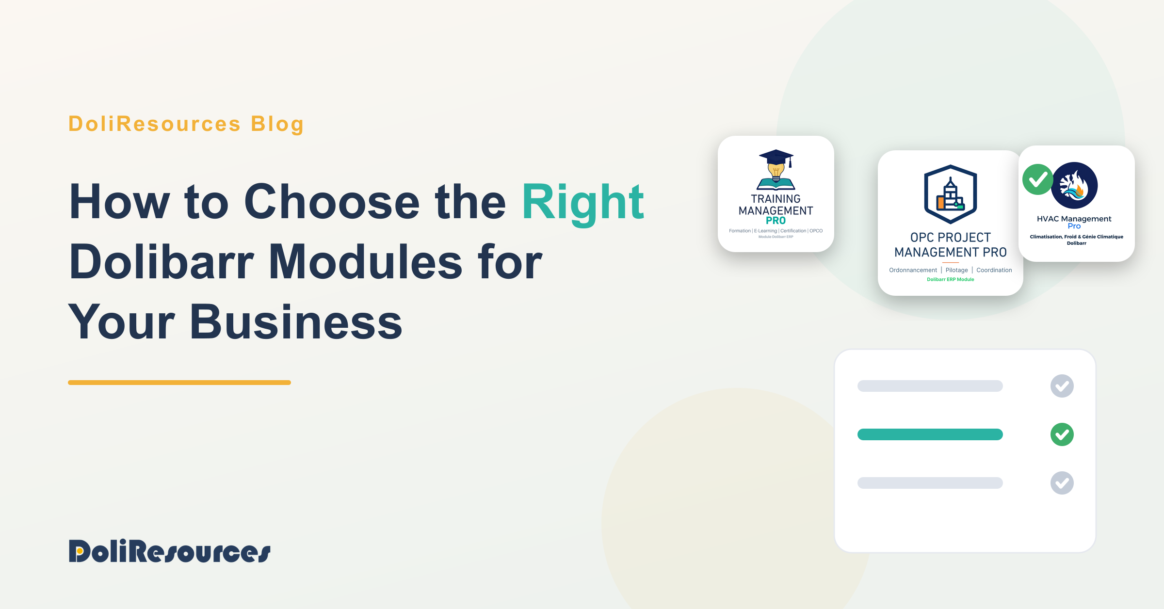 How to Choose the Right Dolibarr Modules for Your Business