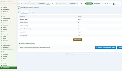 Organic Store Management for Dolibarr