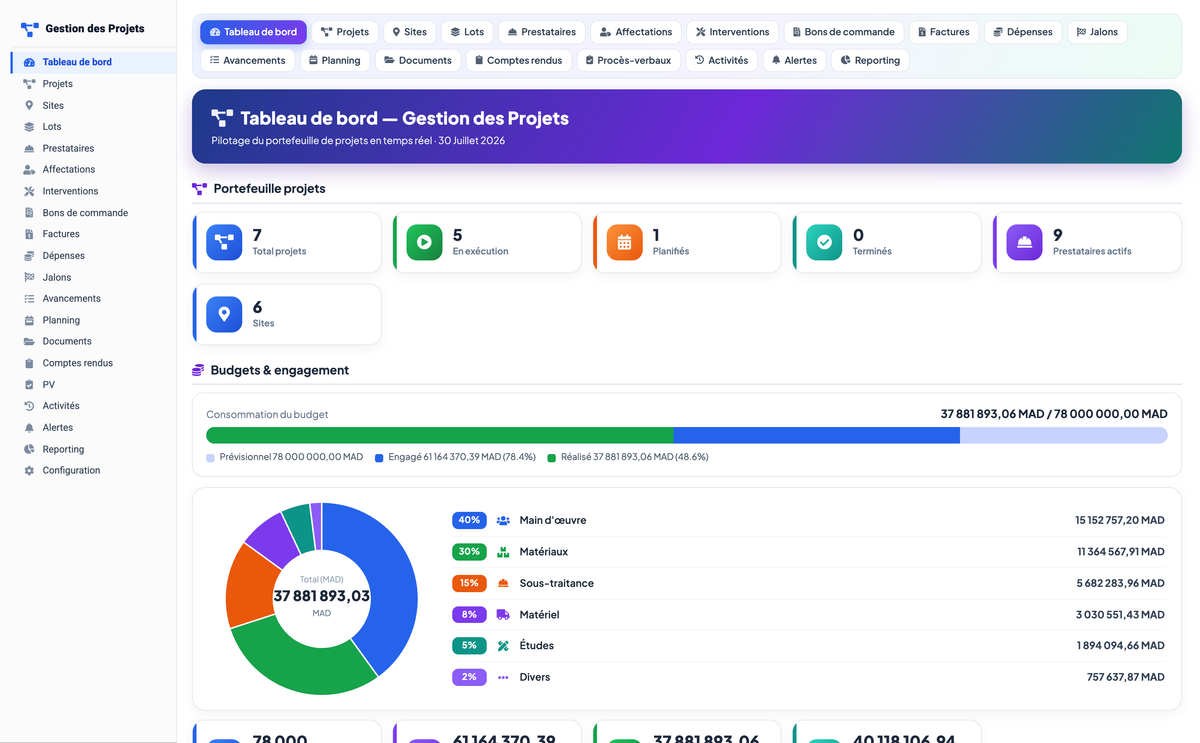 Project Management - Dolibarr