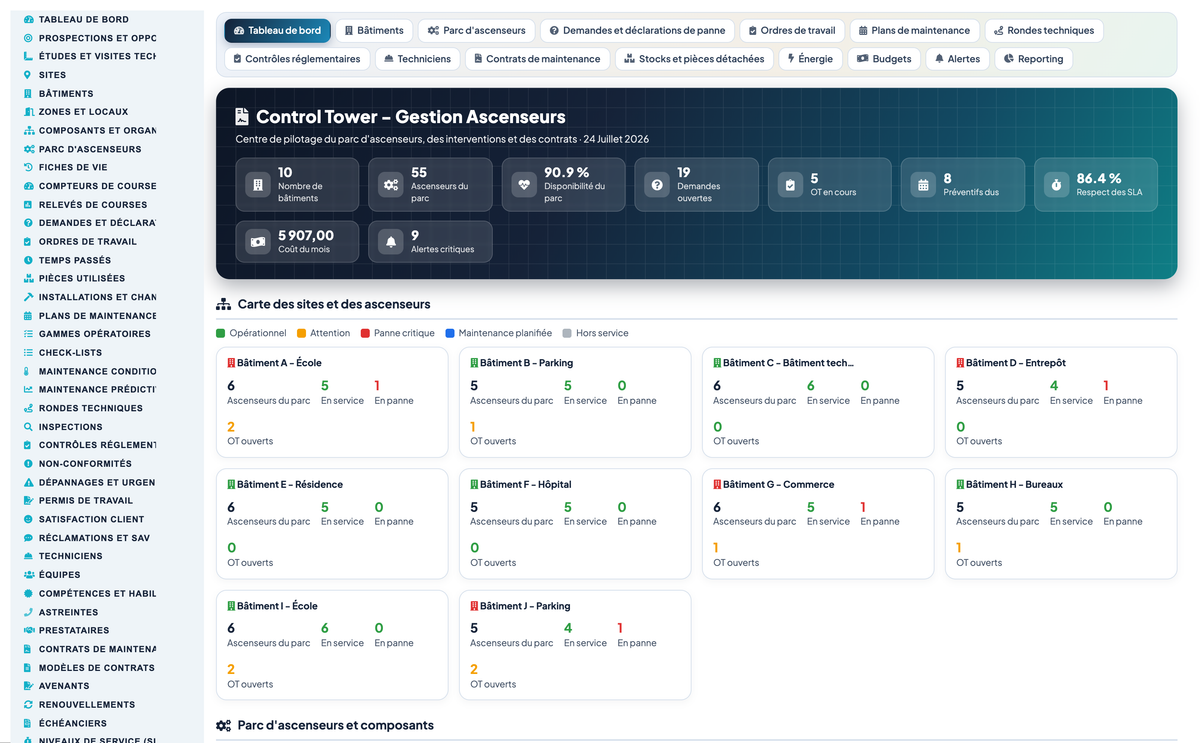 Elevator & Vertical-Transport Management for Dolibarr