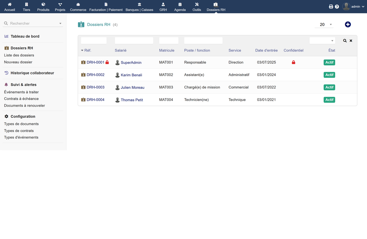 DoliResources - Dolibarr - 02_dossiers_list
