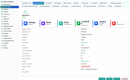 Stock & Inventory Management - Dolibarr