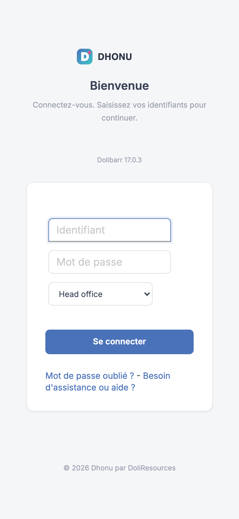 DoliResources - Dolibarr - 03_login_mobile