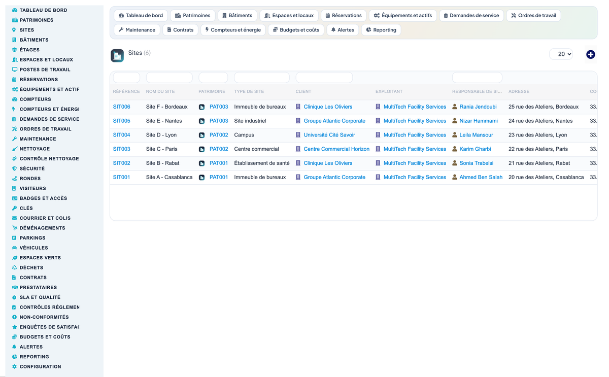 Facility Management Advanced - Dolibarr