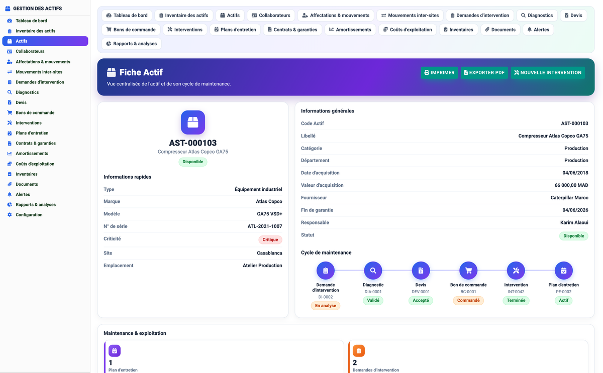 Asset Management - Dolibarr
