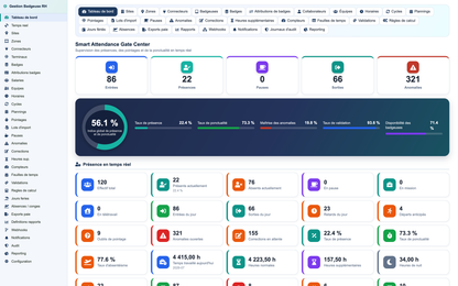 HR Badge, Time & Attendance Management - Dolibarr
