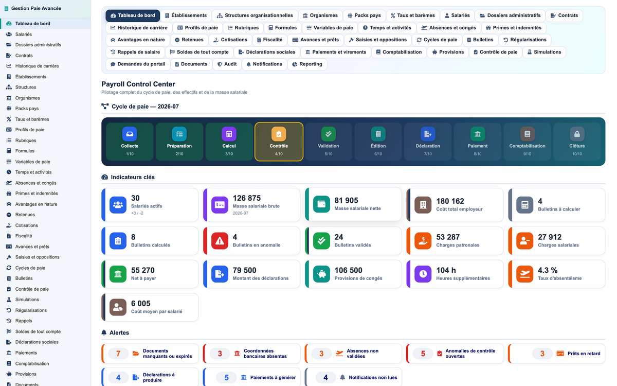 Advanced Payroll Management - Dolibarr