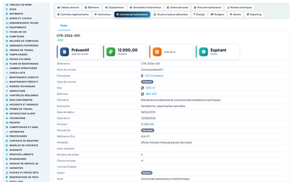 Advanced Maintenance Contract Management - Dolibarr