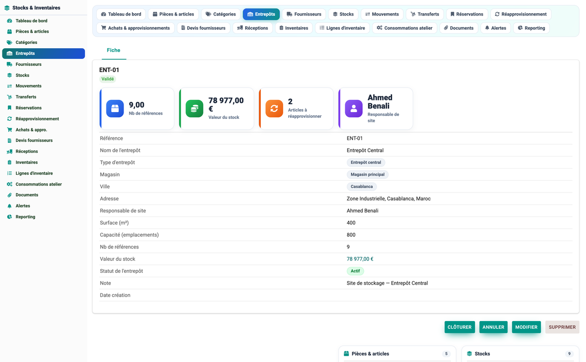 Stock & Inventory Management - Dolibarr