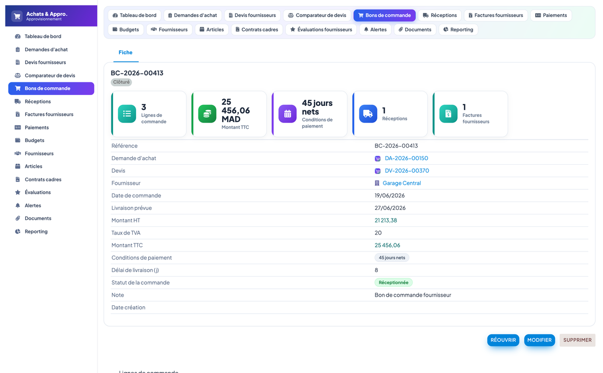 Purchasing & Procurement - Dolibarr