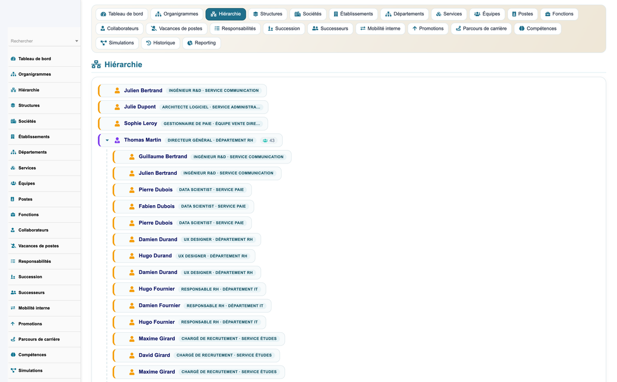 HR Organization Chart Management - Dolibarr