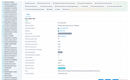 Dam & Reservoir Lifecycle Management - Dolibarr