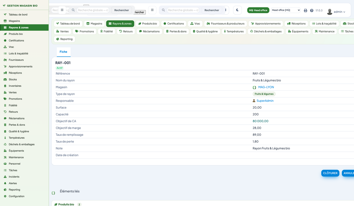 Organic Store Management for Dolibarr