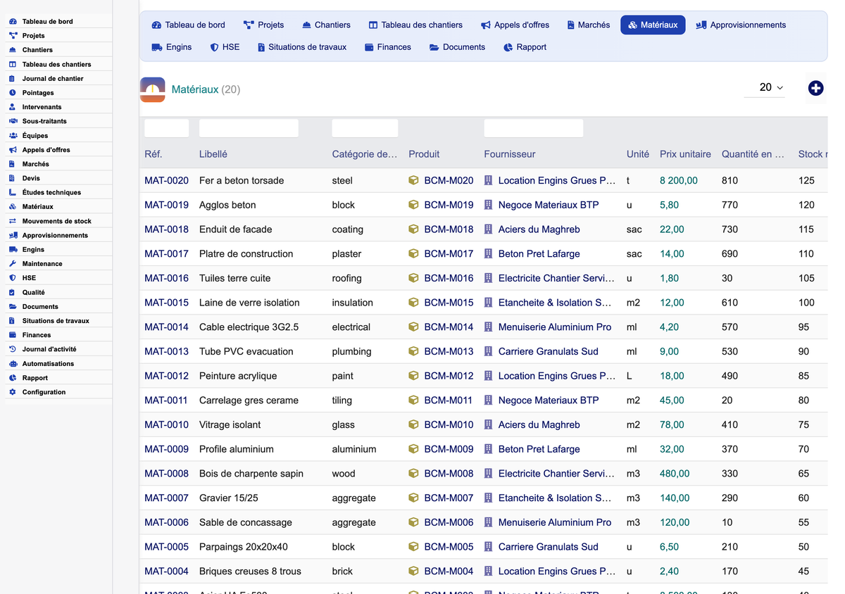 DoliResources - Dolibarr - 09_materials_list