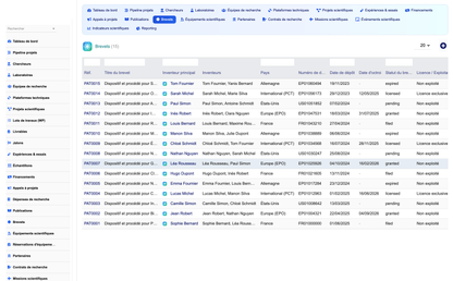 DoliResources - Dolibarr - 09_patents_list