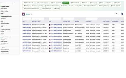 DoliResources - Dolibarr - 09_serres_liste