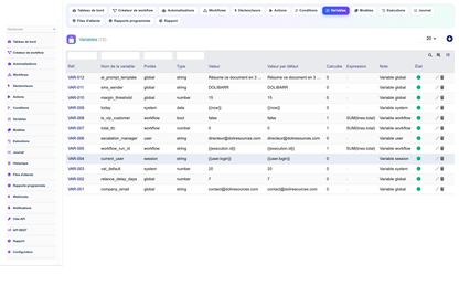 DoliResources - Dolibarr - 10-variables