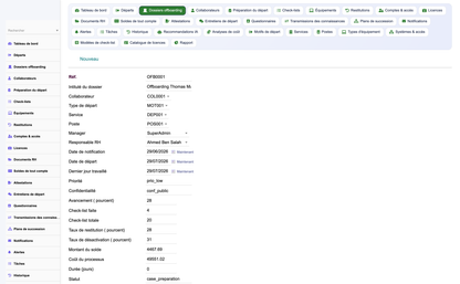 HR Offboarding Management - Dolibarr