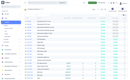 DoliResources - Dolibarr - 10_liste_produits