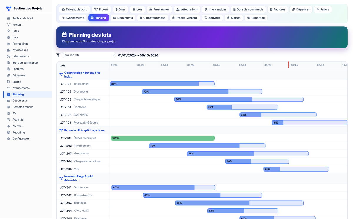 Project Management - Dolibarr