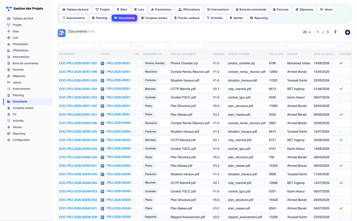 Project Management - Dolibarr