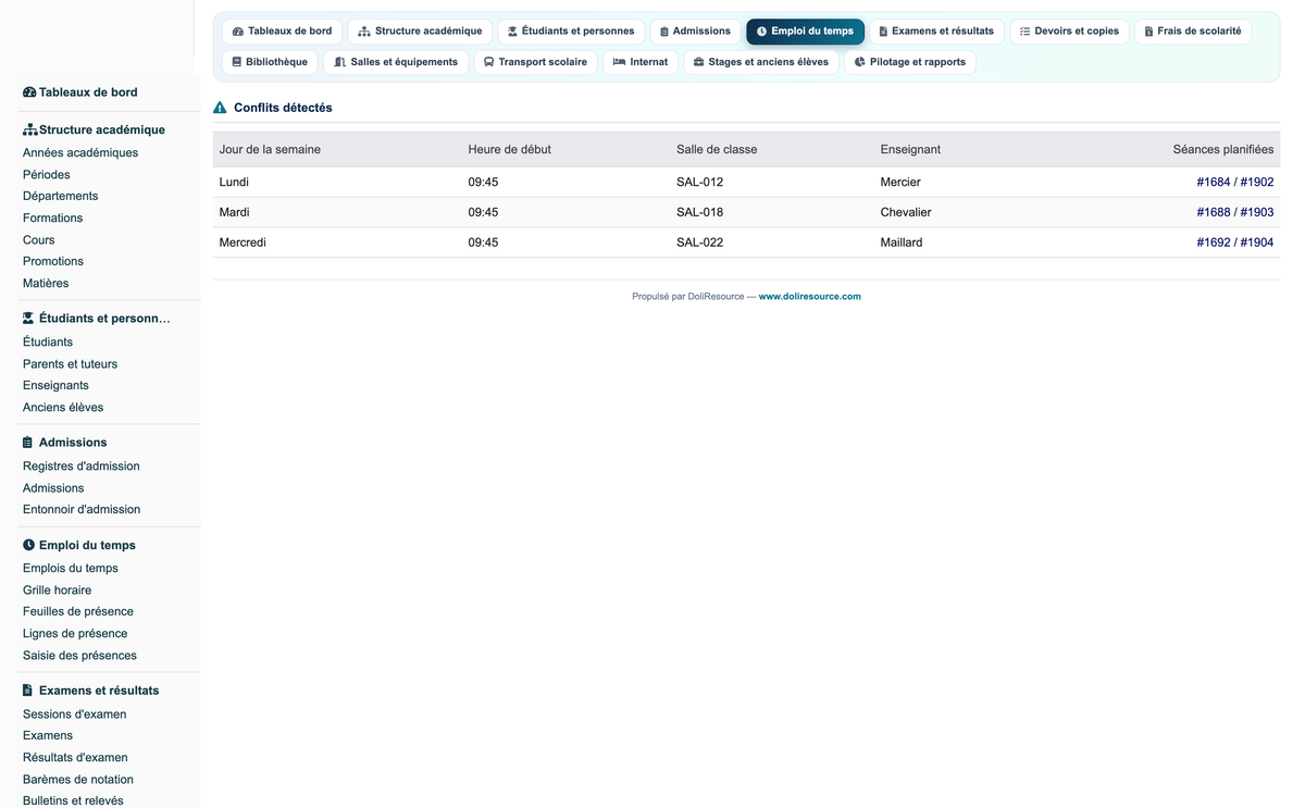 Education ERP Pro — school management for Dolibarr