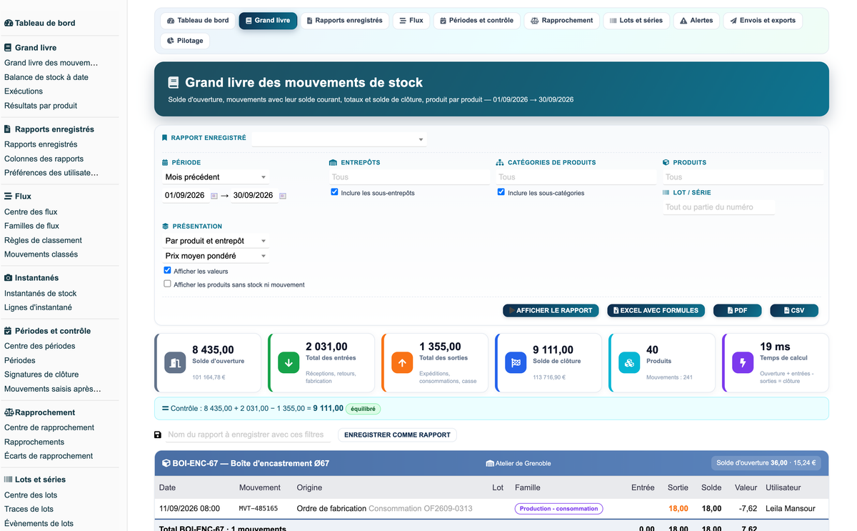 Stock Movement Report Pro