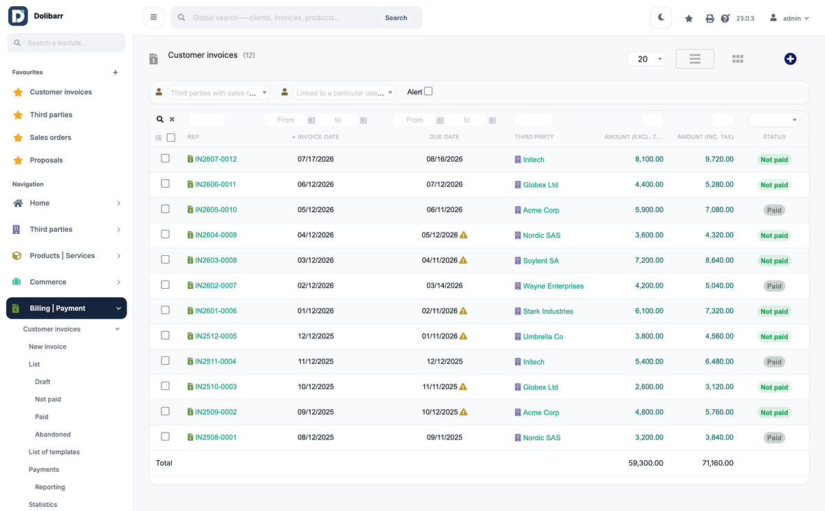 DoliResources - Dolibarr - 11_invoice_list_native