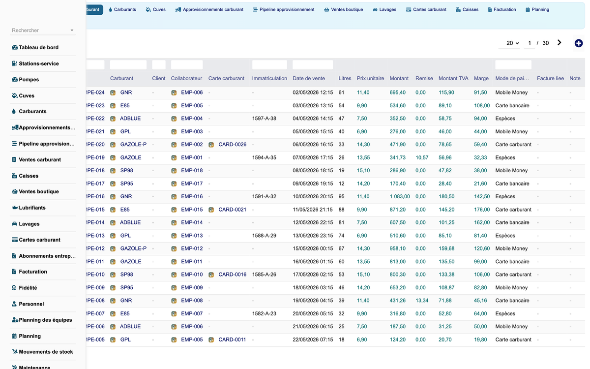 DoliResources - Dolibarr - 11_ventes_carburant