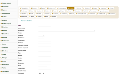 Showroom Management - Dolibarr
