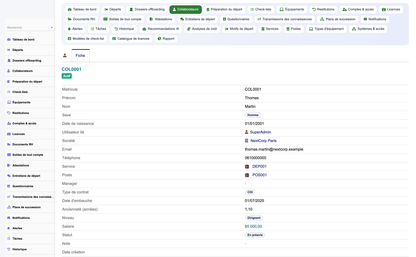 HR Offboarding Management - Dolibarr
