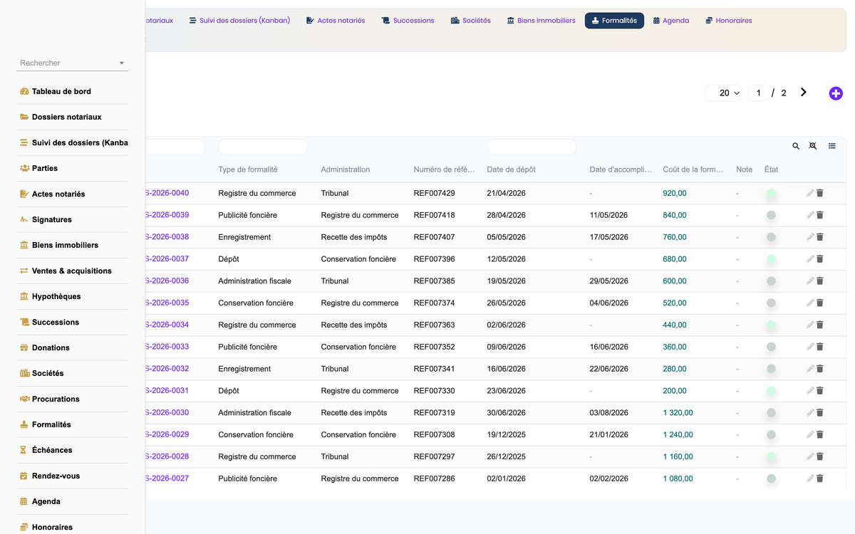 DoliResources - Dolibarr - 12_formalities_list