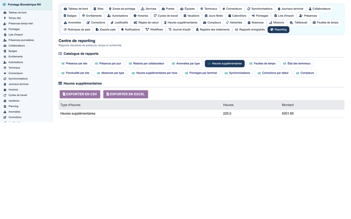 Biometric Time & Attendance Management - Dolibarr