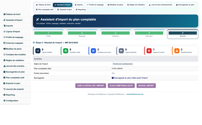 Import Chart of Accounts from CSV or Excel for Dolibarr