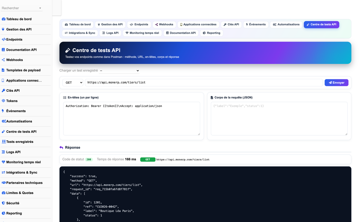 DoliResources - Dolibarr - 13_centre_tests_api