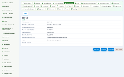 Greengrocer & Fruit-and-Vegetable Management - Dolibarr
