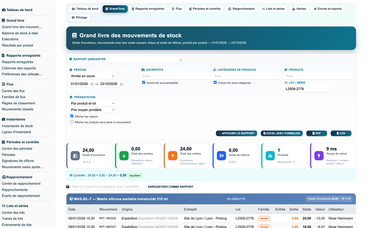 Stock Movement Report Pro