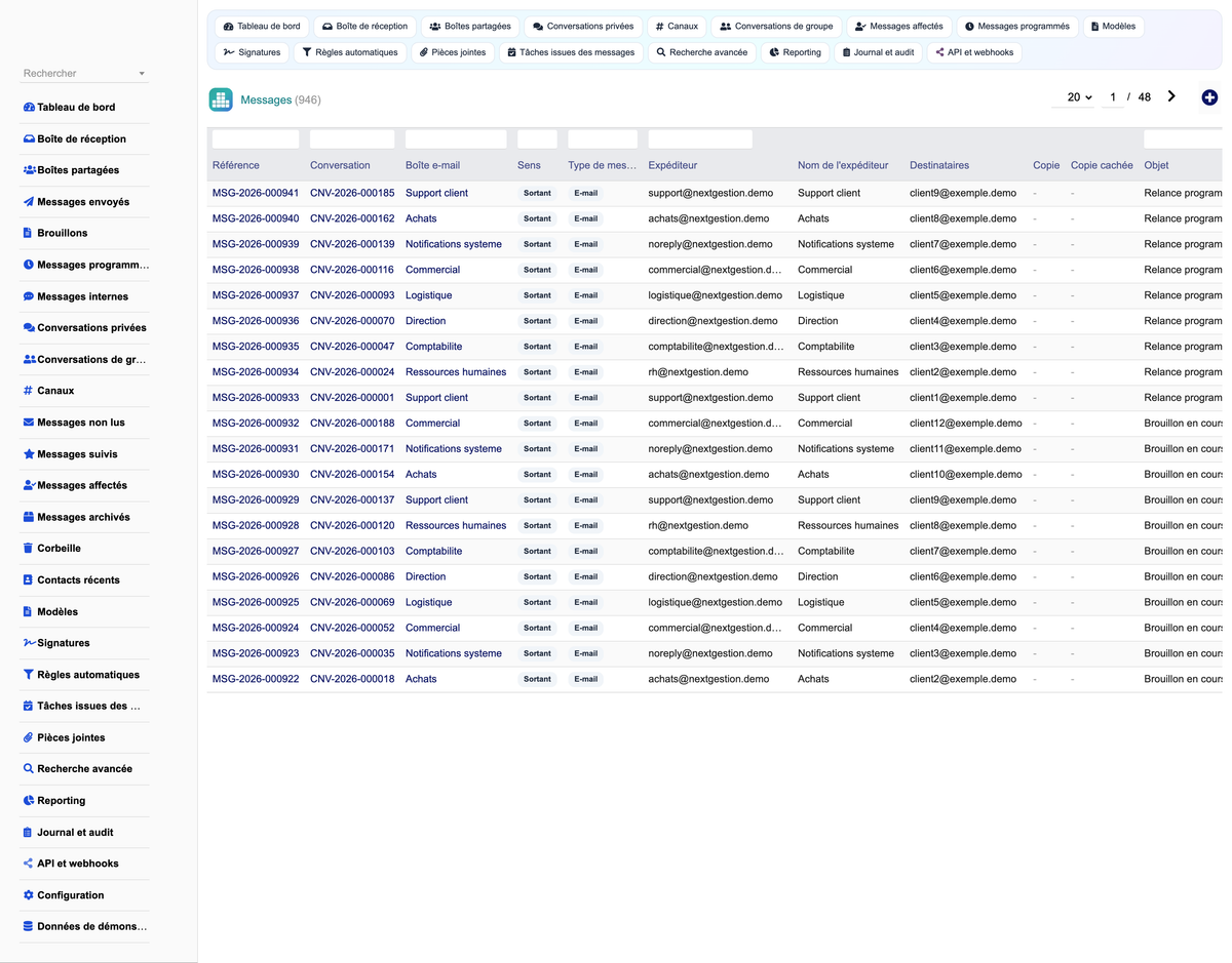 MESSAGING MANAGEMENT - Dolibarr