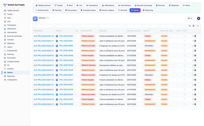 Project Management - Dolibarr