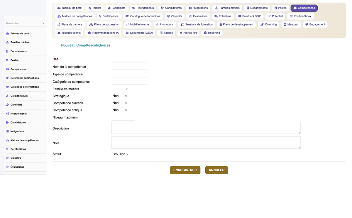 Talent & Competency Management - Dolibarr
