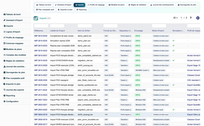 Import Chart of Accounts from CSV or Excel for Dolibarr