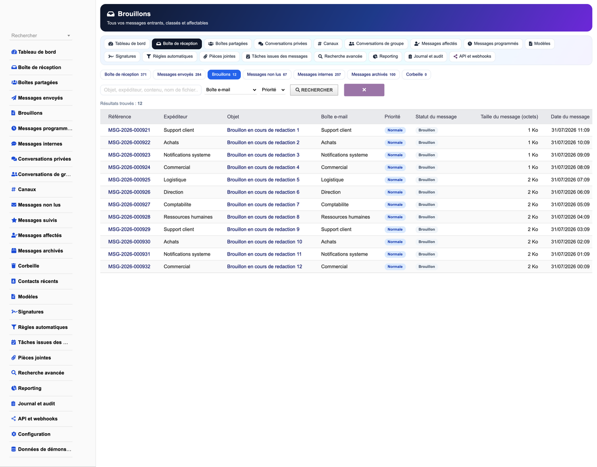 MESSAGING MANAGEMENT - Dolibarr