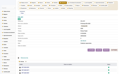 Clothing Store Management - Dolibarr
