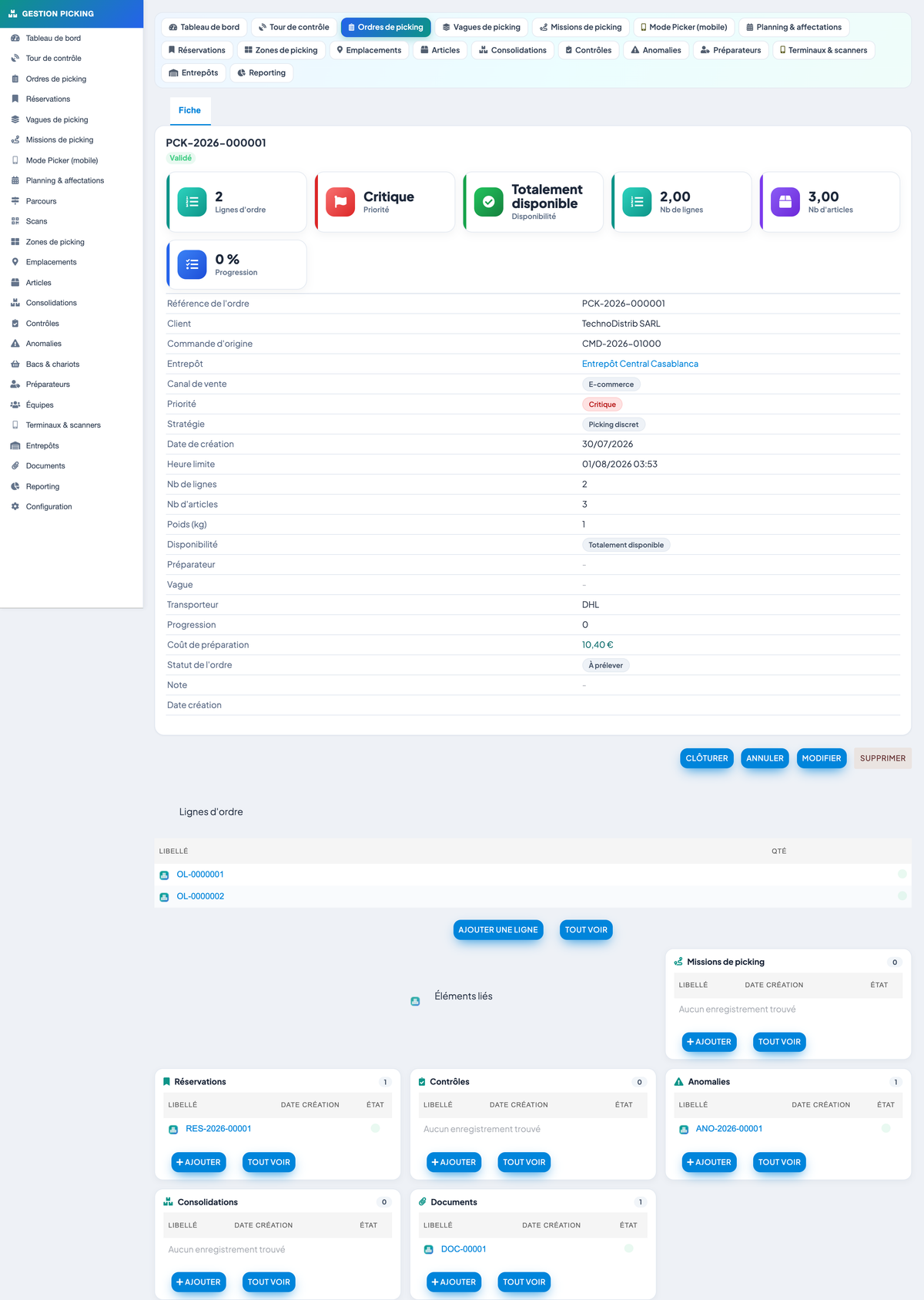 Picking Management - Dolibarr
