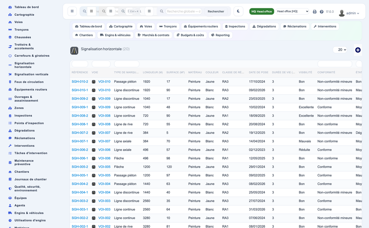 Advanced Road & Street Asset Management for Dolibarr