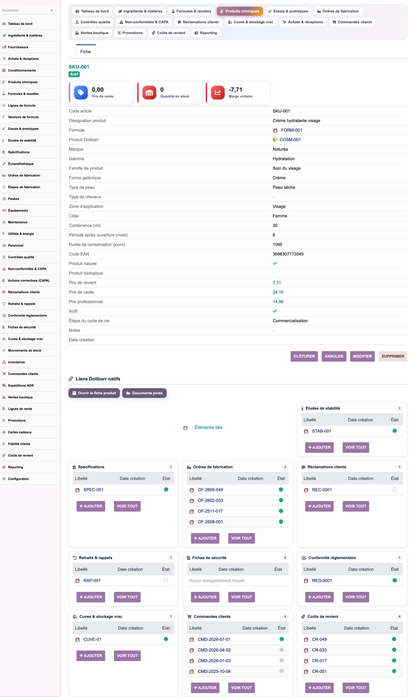 A complete Cosmetics ERP module for Dolibarr