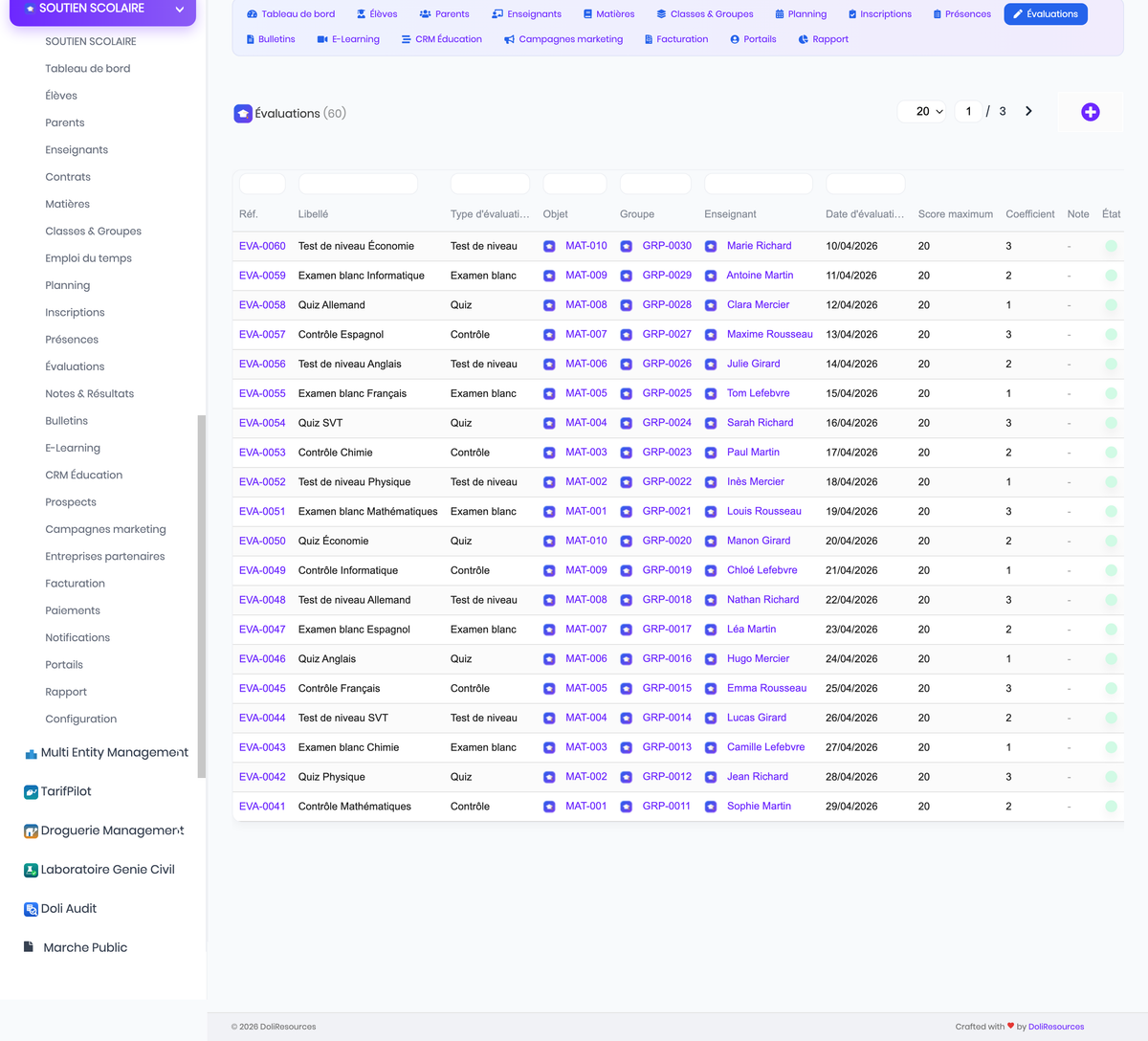 DoliResources - Dolibarr - 16_evaluations_list_a7cd4546-4c56-47b6-a299-8b80be54fafe