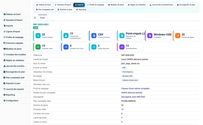 Import Chart of Accounts from CSV or Excel for Dolibarr